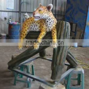 Fiberglass Life Size Animal Statue Leopard Statue thumbnail-2