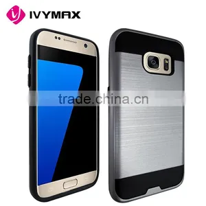 IVYMAX Luxury Brushed Design Soft TPU+PC Case Cover For Samsung Galaxy S7 G930 Phone thumbnail-2