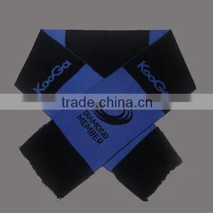ACRYLIC JACQUARD LOGO PROMOTIONAL FOOTBALL TEAM SCARF thumbnail-1