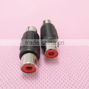 Audio System Red-black RCA Female to RCA Female Connector Adapter thumbnail-1