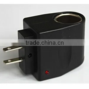 12V1000ma Cigarette Lighter Power Adapter With EU US Plug thumbnail-1