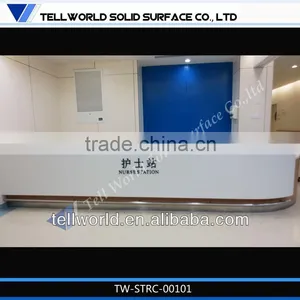 Long Straight Front Desk/high Quality Reception Desk/simple Style Front Desk thumbnail-1