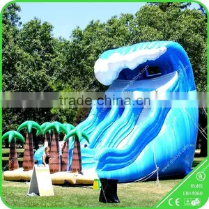 Inflatable Pool Slide With Climbing Wall,inflatable Tropical Water Slide,inflatable Slide Pool thumbnail-1