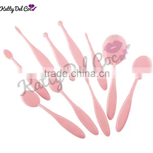 Hottest Selling Oval Makeup Brush Set 10pcs thumbnail-3