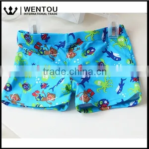Hot Sale Cheap High Quality Tie Lattice Multicolor Cute Baby Boy Swim Trunks thumbnail-1