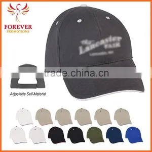 Promo Gifts 100% Custom Logo Print Brushed Cotton Baseball Cap Visor thumbnail-1