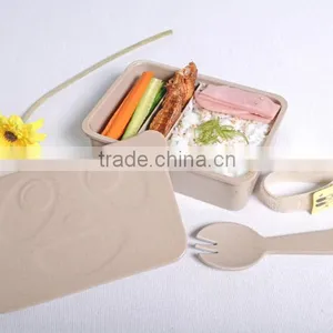 Eco-friendly Organic Carton Eco Food Packaging Lunch Box With Bag thumbnail-5