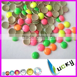 Hotfix Half Round Dome Neon Color Hot Fix Dome Studs Hot Fix Rhinestuds thumbnail-1