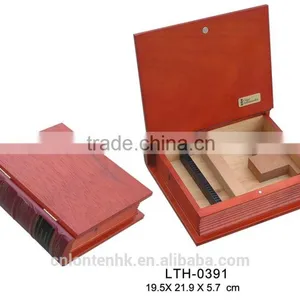 Portable Book Style Cigar Humidor Box Small Cigar Packing Box thumbnail-1