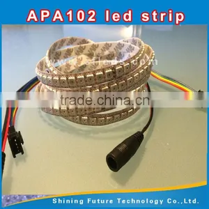 APA102 48 Leds/m 5050 RGB SMD Full Color Addressable IP20/IP65/IP67/IP68 Led Strip Light 5V Replace Ws2801 Ws2812B Strip thumbnail-4
