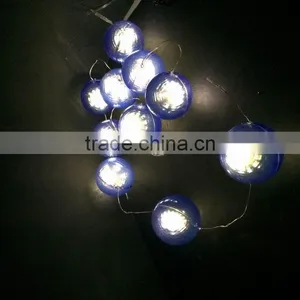 5cm Blue Ball With Snow Effect Led Holiday Lights Led Decorative Light LED Battery Light thumbnail-1