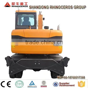 Garden Farm Excavator Japanese Engine Wheel Excavator With Backhoe for Sale thumbnail-4
