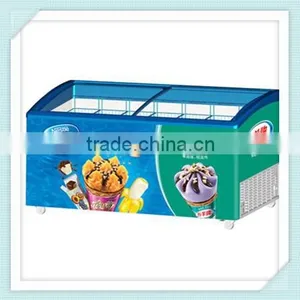 High Quality 235L ,575L CE Approval Commercial Ice Cream Showcase for Sale thumbnail-4