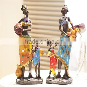 Unique Africa Figurine Mother and Baby Figurine for Home Decoration thumbnail-2