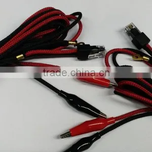 Nylon Cables With Alligator Clips to RJ11 6P6C Connector Test Replacement Cord thumbnail-3