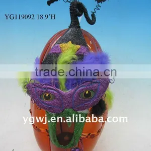 Halloween Pumpkin Decoration With Party Mask thumbnail-1
