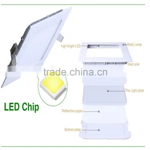 Cheap Price ce Rohs Approval Round and Square 3-24w Ultra Slim Led Panel Light thumbnail-5