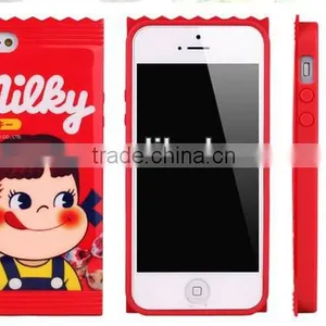 Bandai Fujiya Peko Milky for Iphone 5 Decore Wear Case Milky Girl Unopened 1p thumbnail-1
