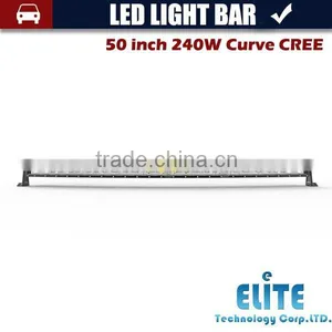240w 50'' Jeep Led Light Bar IP67 Curve Bar Light off Road Truck Lights thumbnail-1