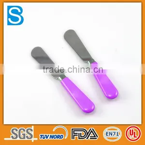 Customize Logo and Color Plastic Handle Small Butter Knife 12 cm thumbnail-2