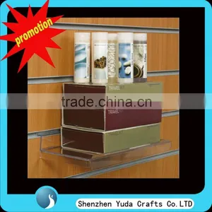 Simple Acrylic Slatwall Display Stand/ Shop Clear Lucite Display Rack for Storage thumbnail-1