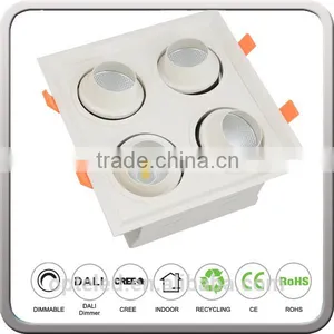 Gimble 4 Heads Square LED COB Downlight thumbnail-1