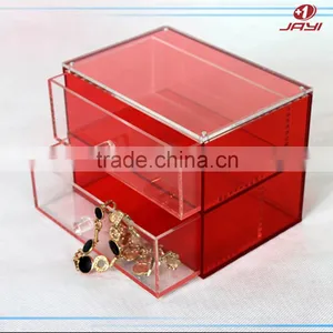 Custom Acrylic Cosmeic Organizer, Lucite Clear Cosmetic Display Stands With Logo Printing, Transparent Cosmetic Display Holder thumbnail-4