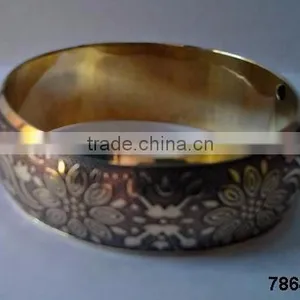 Indian Brass Metal Fashion Bangle Bracelet Twisted Wire thumbnail-3