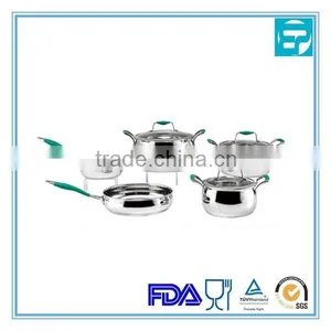 9Pcs Stainless Steel Silicone Italian Cookware thumbnail-1