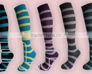 Fashion Stripe Cotton Ladies Socks thumbnail-1