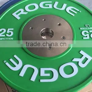 Olympic Competition Rubber Bumper Plates thumbnail-1