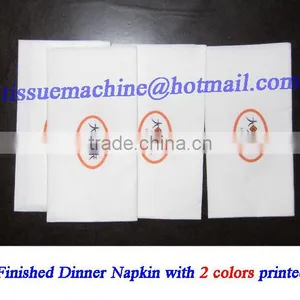 Italy Design 2lines 800 Piece Per Minute Embossing Printing High Speed Automatic Dinner Napkin Paper Converting Machine thumbnail-5
