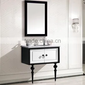 WTS-857Y Design Element Pearl White Solid Wood 30-inch Modern Bathroom Vanity Set thumbnail-4