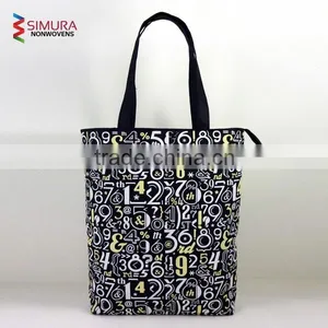 Polyester Tote Bag With Zipper Closing thumbnail-3