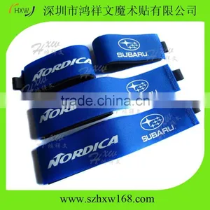 Custom Deluxe Rubber Alpine Skiing Hook Loop Ski Straps thumbnail-3