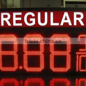 Outdoor Waterproof Wireless 12 Inch 88.88 Led Fuel Price Sign Display For Station Panel thumbnail-1