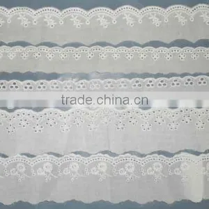 White Embroideried Lace thumbnail-1