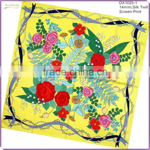 Factory Best Price Hand Printed Handkerchief thumbnail-1