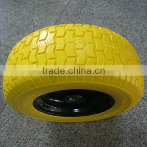 6.5-8 Wheelbarrow Wheel Handbarrow Wheels Tool Cart Tyre thumbnail-1