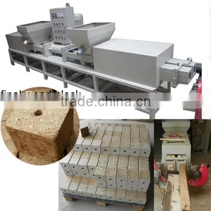 Best Selling Good Quality Wood Sawdust Block Making Machine/wood Pallet Block Extruding Machine/wood Block Machine thumbnail-1