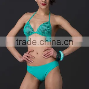 2015 New Fashion Hot Girl Sexy Plus Size Mesh Swimwear thumbnail-4