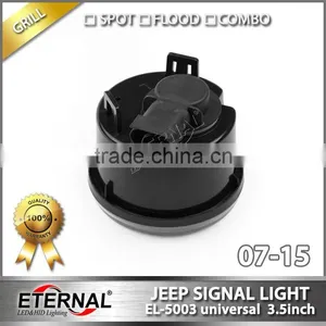 Offroad Jeep Wrangler JK 07-15 LED Signal Turn Wheel Grill Light Rubicon 4x4 Amber Lamp thumbnail-6