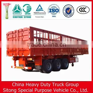 Livestock Truck Trailer Manufacturers: 3 Axle Utility Stake Fence Semi Trailer thumbnail-2