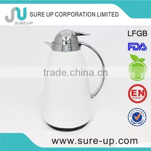 1L Elegant White Body Glass Inner Vacuum Cooler Thermos(JGUE-P) thumbnail-1