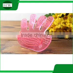 Dog Pet Fingers Bath Products ,massage,grooming Plam Brush Glove Tool thumbnail-3