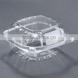 Disposable Clear Hinged Clamshell Roll Cake Container thumbnail-4
