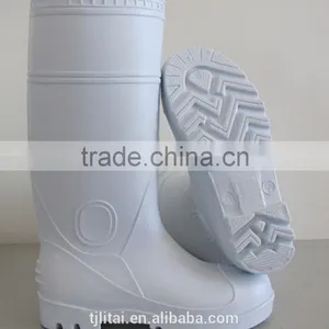 Pure White 2017 Ankle Gumboots,pvc Safety Shoes,cheap Work Boots thumbnail-1