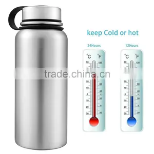 Double Walled Construction Acuum Insulated Stainless Steel BPA Free Water Bottle Travel Mug Keeps Your Drink Hot/cold thumbnail-1