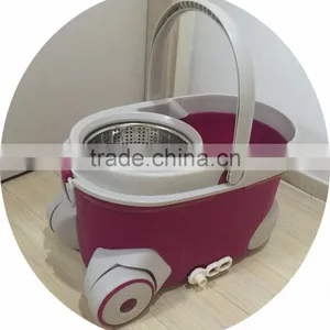 360 Rotation Magic Spin Mop With Twist Two Replacement Mop Heads Easy Hydrate Water thumbnail-5