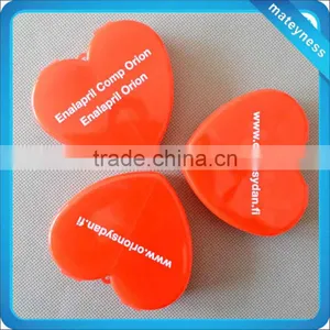 Heart Shape 3 Compartments Pill Case thumbnail-1